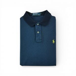 Reconditionn&eacute; - Polo Manches Courtes Homme Marine - Taille M - Homme - Marine - Occasion