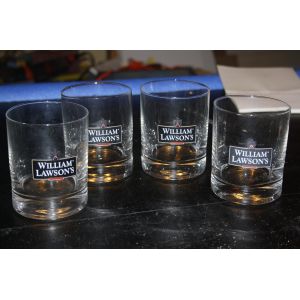Lot De 4 Verres &Agrave; Whisky "William Lawson" - Occasion