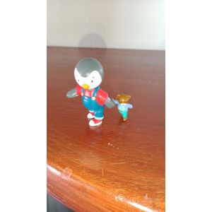 Figurine T&#39;choupi PAPO avec doudou pvc 6 cm - Occasion