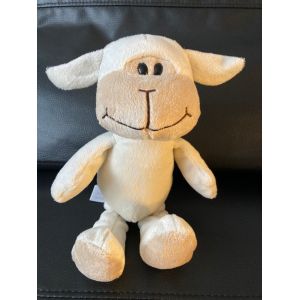 Peluche Doudou Brebis Mouton Souriant Beige Kinder 25 Cm - Occasion