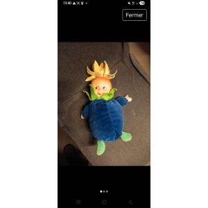 Les Toufous de Mundia poup&eacute;e bleu fleur jaune - Occasion