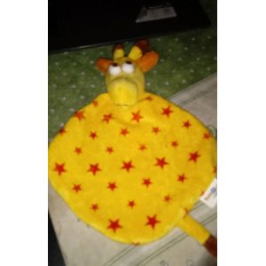 Doudou Girafe Toysrus Plat Jaune Etoile - Occasion