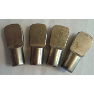 4 Taquets Acier Metal Doré suspension étagère Ikea 2,4cm partie plate 10/12mm diamètre 7mm - Occasion