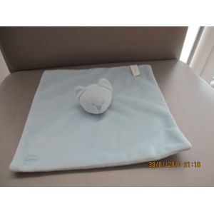 Doudou Plat Ours Bleu New Baby Carrefour France - Occasion