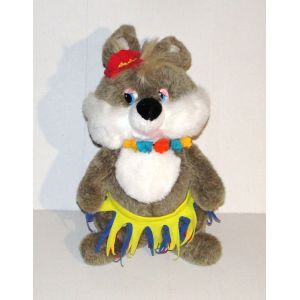 Peluche Lapin Spam Galeries Lafayette - Doudou Lapin Fleur Decoration Color&eacute;es - Occasion