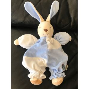 Grand Doudou LapinBlanc Et Bleu Bestever 30-40cm - Occasion