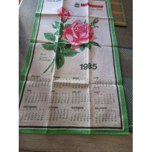 Torchon Calendrier 1985 - Occasion