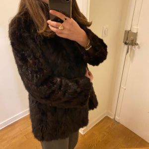 Manteau Fausse Fourrure Marron Vintage - Occasion