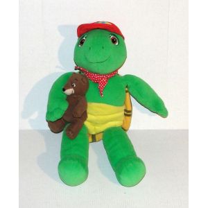 Peluche Franklin La Tortue Avec Son Doudou L'ours Martin Jemini 34 Cm - Occasion