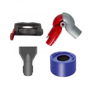 Kit d'accessoires pour aspirateur Dyson V8 V7 V10 V11, adaptateur coudé, brosse spatiale, verrouillage de l'interrupteur de sortie d'air - Occasion