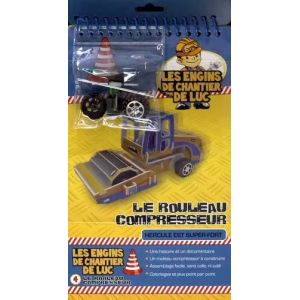 Les Engins De Chantier De Luc - Le Rouleau Compresseur - Assemble Ton Rouleau Compresseur Avec Moteur Intégré ! - Occasion