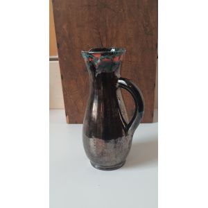 Vase en c&eacute;ramique &eacute;maill&eacute; fa&ccedil;on "Vallauris - Occasion