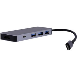 Hub USB-C 6 en 1 Collection iClick-Gris.[W802] - Occasion