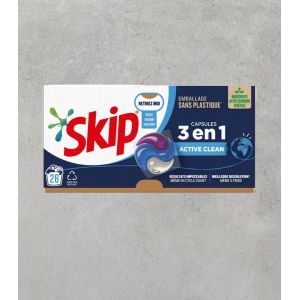 Lessive capsules Skip Active Clean 3 en 1 - 26 lavages - Occasion