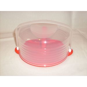Boite ronde Tupperware transparente pour 25 CDs - Occasion