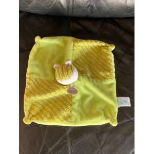 Baby'nat Collection Les Doubambins Doudou Plat Grenouille Vert - Occasion