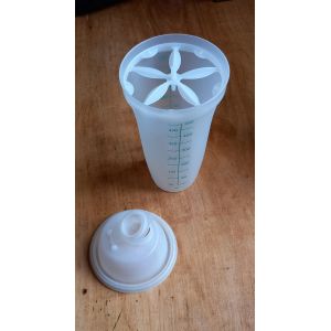 Shaker Herm&eacute;tiqueTupperware Gradu&eacute;, 500ml (1/2 Litre) , Ann&eacute;es 1980 - R&eacute;f 844-22 - Cup Quick Tupperware Vintage - Occasion