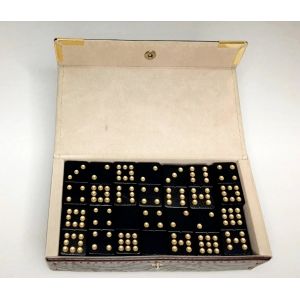 Domino Double 9 Avec Son Rangement - Occasion