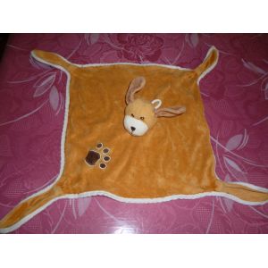 Doudou Plat Chien Marron Avec Empreinte Gispy - Occasion