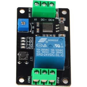 Relais temporis&eacute; multifonction TRM01, relais autobloquant retard sur relais temporis&eacute;relais diff&eacute;r&eacute; &eacute;teint relais temporis&eacute; de d&eacute;clenchement (DC24V), 1 paquet - Occasion