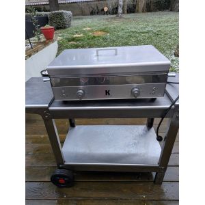 Plancha &eacute;lectrique Krampouz er sa table inox - Occasion