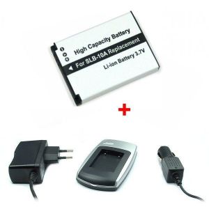 Chargeur + Batterie SLB-10A pour Samsung WB550, WB690, WB700, WB710, WB750 - Occasion