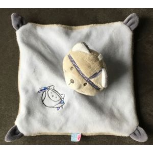 Doudou Chat Hibou Bleu Gris Indien C¿Est Moi Le Chef Sucre D¿Orge - Occasion