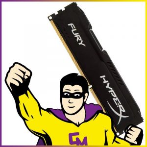 8Go RAM DDR3 Kingston HyperX Fury HX316C10FBK2/16 PC3-12800 1600 Mhz DIMM CL10 - Occasion