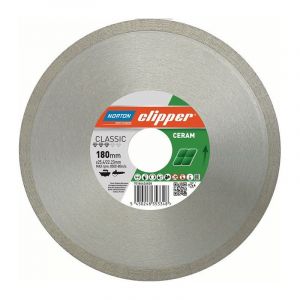 Disque &agrave; tron&ccedil;onner diamant Classic Ceram D. 180 mm per&ccedil;age 25,4 / 22,23 mm 1,7 mm 7 mm NORTON - Occasion