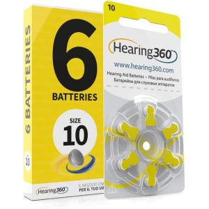 Lot de 6 piles Modèle 10 Jaune (PR70)-1 lot de 6 piles pour appareils auditifs 1,45 V-Piles acoustiques Rayovac Varta Extra - Occasion