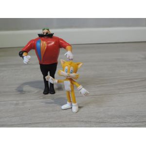FIGURINE SEGA &laquo; SONIC : DOCTEUR ROBOTNIK &raquo; (EGGMAN) ET MILES - Occasion