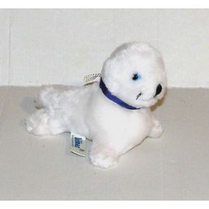 Peluche Bibifoc Plush Heunec Mini Doudou Phoque Blanc 13 Cm - Occasion