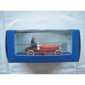 Tintin - Le Bolide Rouge Des "Cigares Du Pharaon" - Voiture En Metal 1/43eme - Occasion