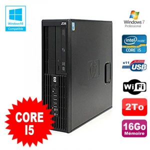 HP WorkStation Z200 SFF Core I5-650 3.2Ghz 16Go Disque 2To Graveur W7 Pro - Occasion