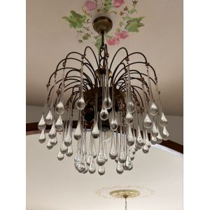 Lustre Cascade De Verre De Murano - Occasion