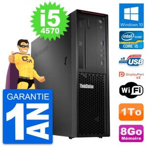 PC Lenovo ThinkStation P300 SFF Intel i5-4570 RAM 8Go Disque 1To Windows 10 Wifi - Occasion