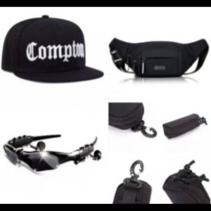 Casquette Américaine+Sacoche R-Sport+Lunettes De Soleil Intelligentes Avec Écouteurs Bluetooth - Occasion
