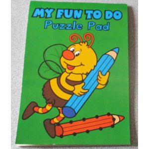 Jeux Et Coloriages- My Fun To Do Puzzle Pad- Bloc De 32 Feuillets Imprimés Recto/Verso-Édition Peter Haddock 2013- Simple Et Amusant Et Pas Vraiment Besoin De Connaître L’Anglais - 13.5x20cm - Occasion