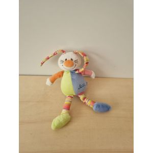 Doudou Lapin Multicolore Tiamo Collection - Occasion