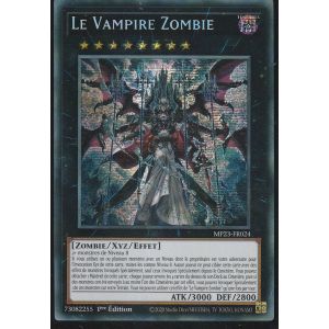 Carte Yu-Gi-Oh - Le Vampire Zombie - Mp23-Fr024 - Secrète-Rare - - Occasion