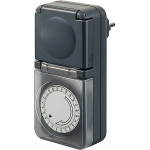 Brennenstuhl Minuterie journalière mécanique avec 96 cycles programmables par jour, programmateur mécanique IP44 BMZ 44 - Occasion