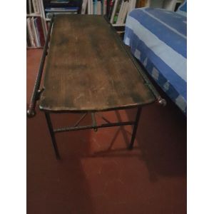Table Basse En Bois Et Fer Forgé - Occasion
