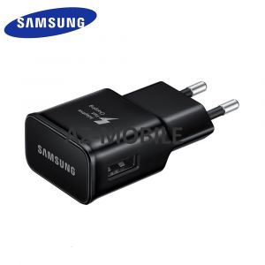 CHARGEUR PRISE SECTEUR RAPIDE CONNECTEUR ADAPTATEUR OriginAL NOIR Samsung Galaxy A3 A5 A7 2017 - Occasion