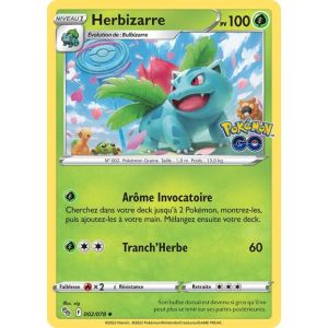 Carte Pokemon - Herbizarre - 002/078 - Eb10,5 - Pokemon Go - - Occasion