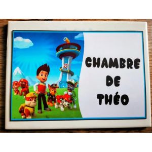 Jolie d&eacute;coration de chambre enfants Chambre de Theo Pat Patrouille id&eacute;e cadeau no&euml;l naissance anniversaire neuve - Occasion