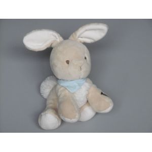 Doudou Lapin Beige Blanc Bandana Bleu Les Amis Kaloo - Occasion