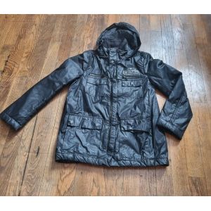 Manteau Parka Noir Ikks Taille 10 Ans - Occasion