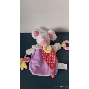doudou marionnette souris et son papillon Doudou et Compagnie - Occasion