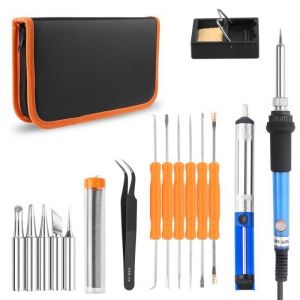 Kit de fer à souder à température réglable portable FER A SOUDER KIT 60W Station de Soudage Pompe Etain Soudure Electronique - Occasion