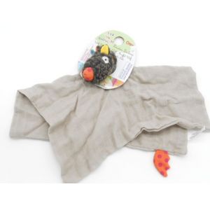 Ebulobo - Doudou Louloup Mixte En Lin - Collection T'es Fou Louloup - Format 34 X 34 Cm, Lavable En Machine 30°, Ultra Doux Zaza - Occasion